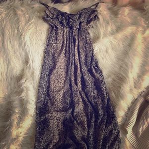 Snake skin spaghetti strap maxi dress